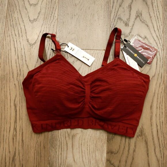 Kindred Bravely Other - Kindred Bravely XXL 2X Nursing Bra Red Wireless Maternity Pumping NWT